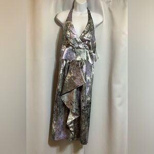 London Times  Backless Dress Women’s Size 12 Midi Formal Graduation